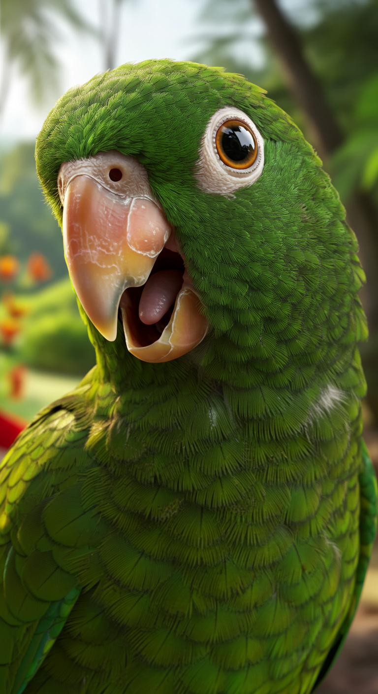 A green parrot #4