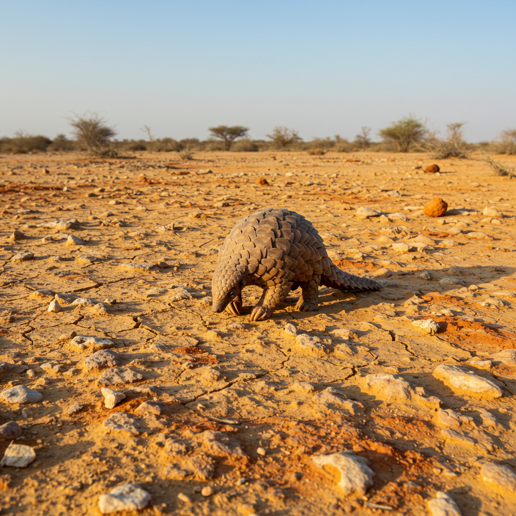 A Pangolin on a dry land #3
