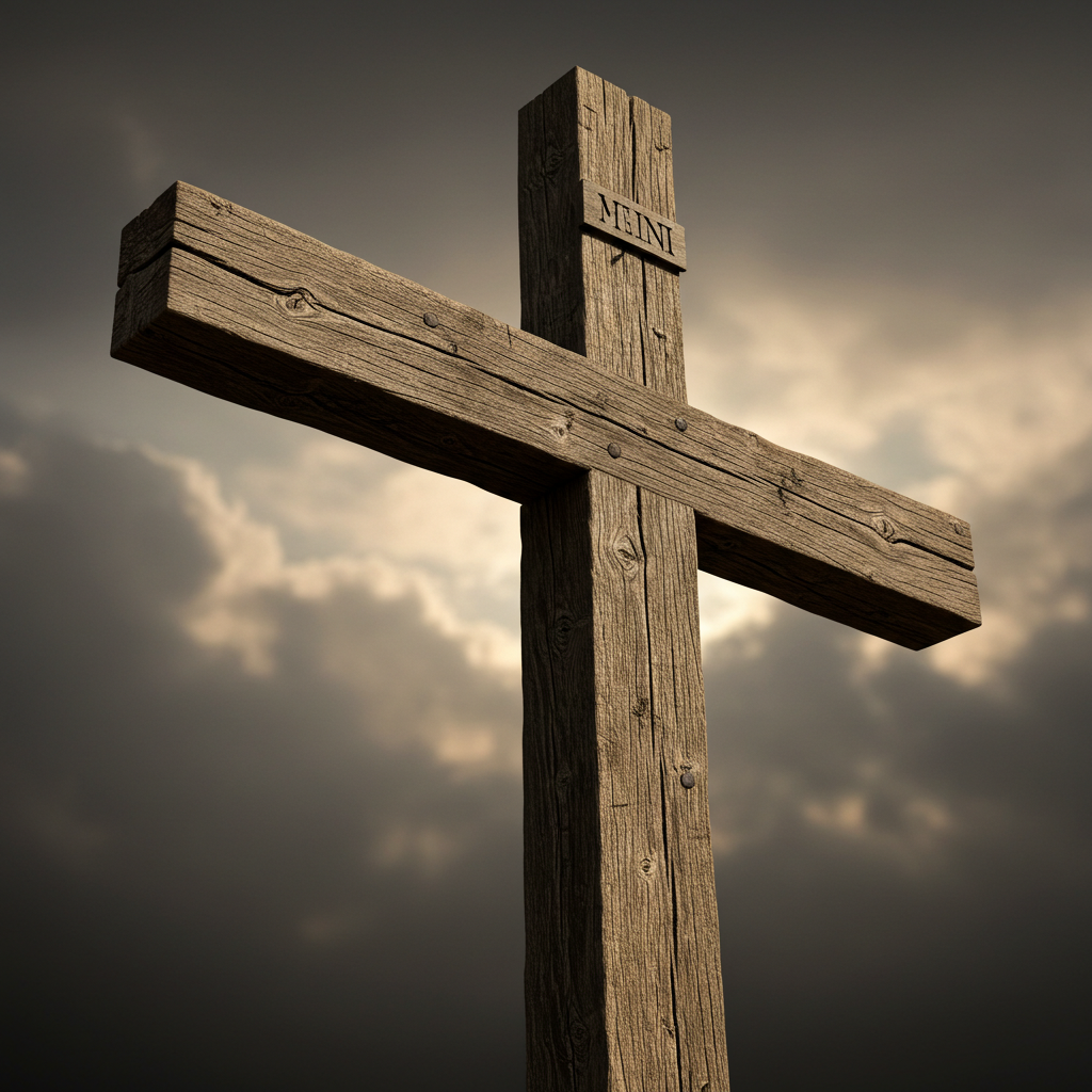 The cross of Jesus Christ as described in the Bible