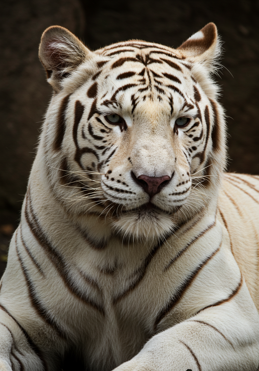 A majestic white tiger #1