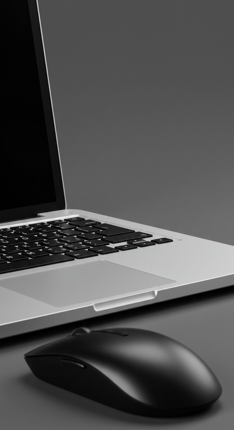 A laptop and mouse #1
