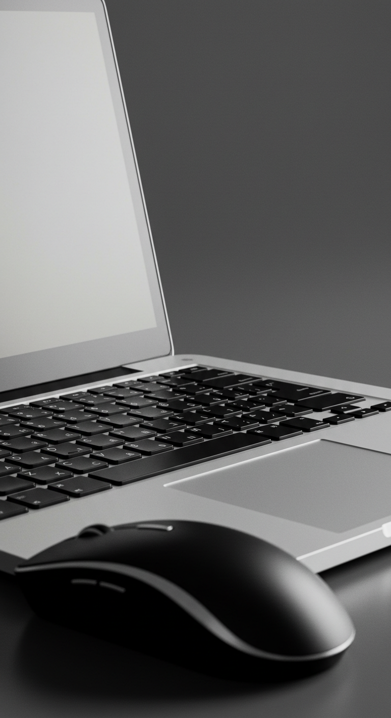 A laptop and mouse #4