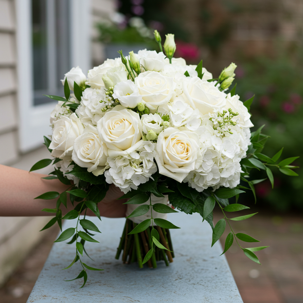 A white wedding bouquet #1