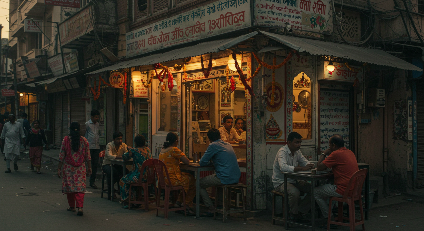 A street cafe in India #1
