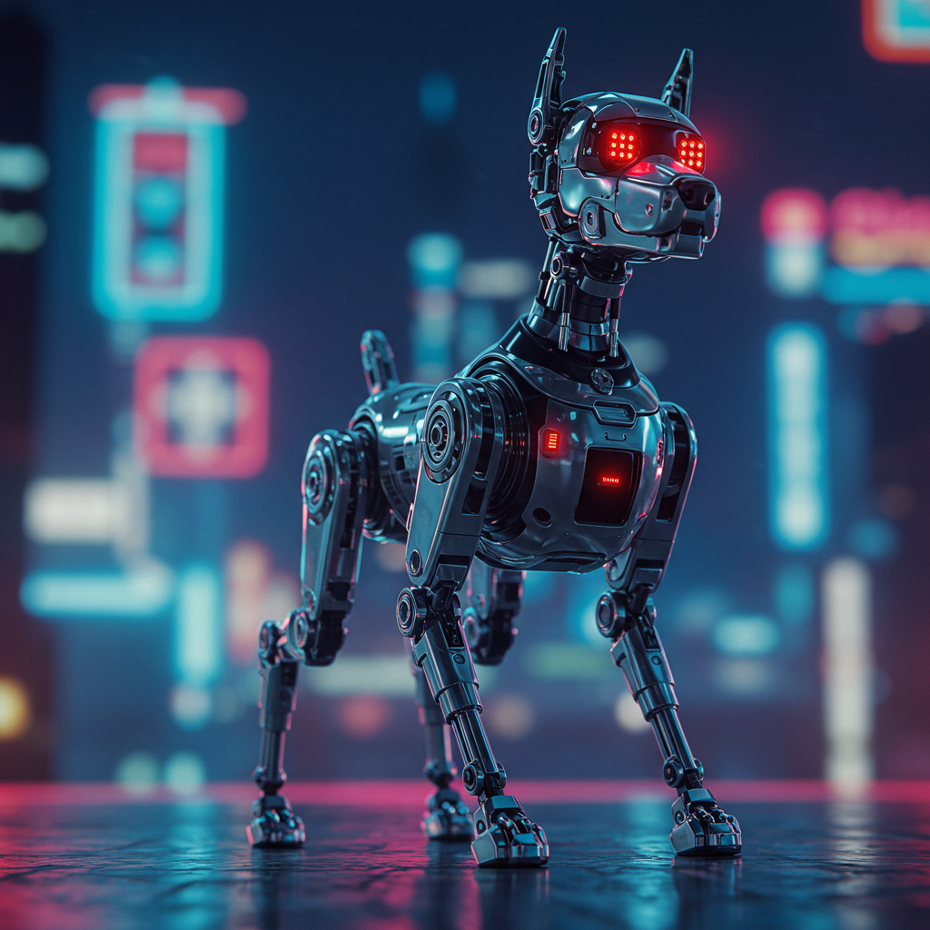 A futuristic robot dog #1