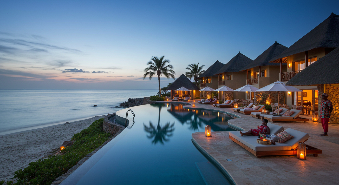 A tropical beach resort in Africa #4