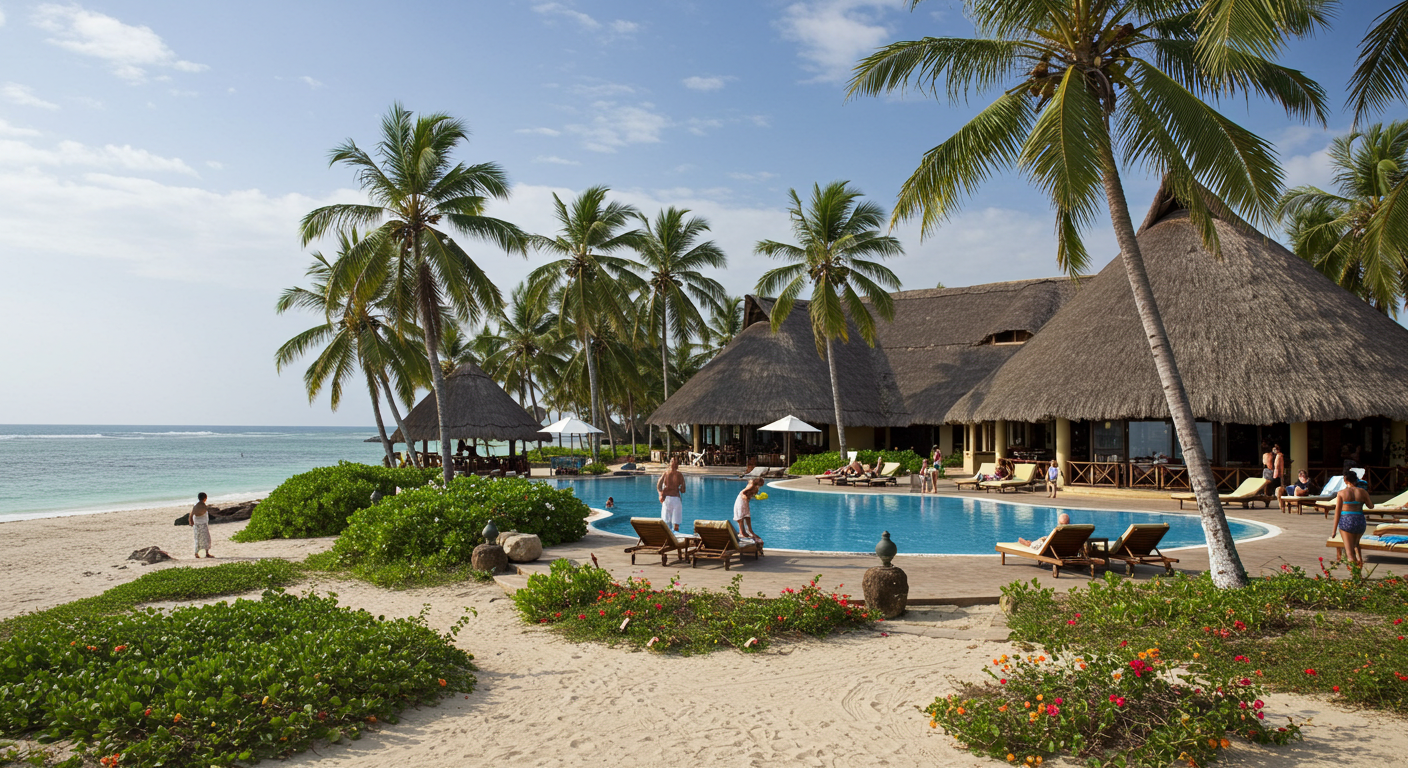 A tropical beach resort in Africa #3