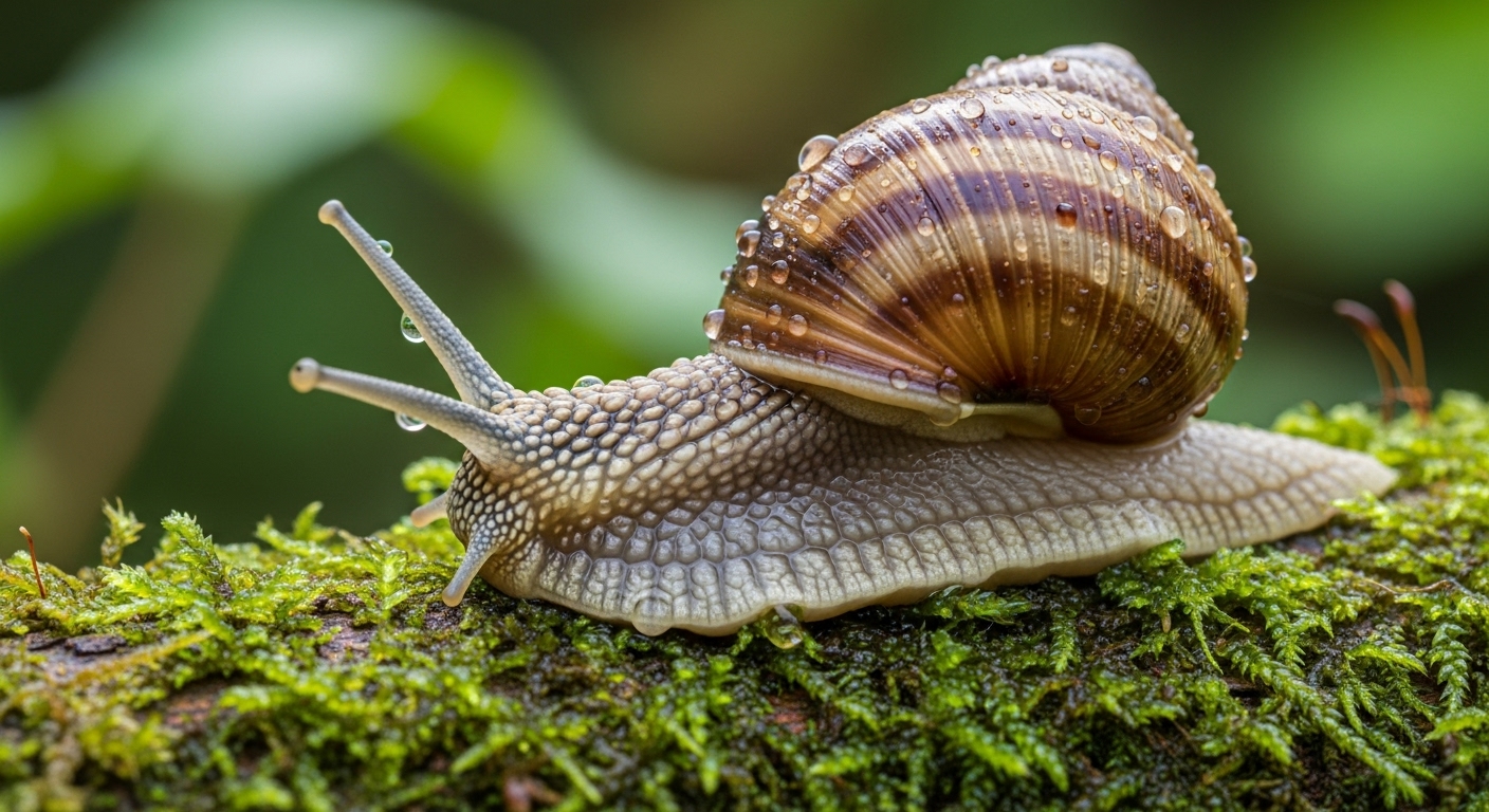 A close-up of a snail #4
