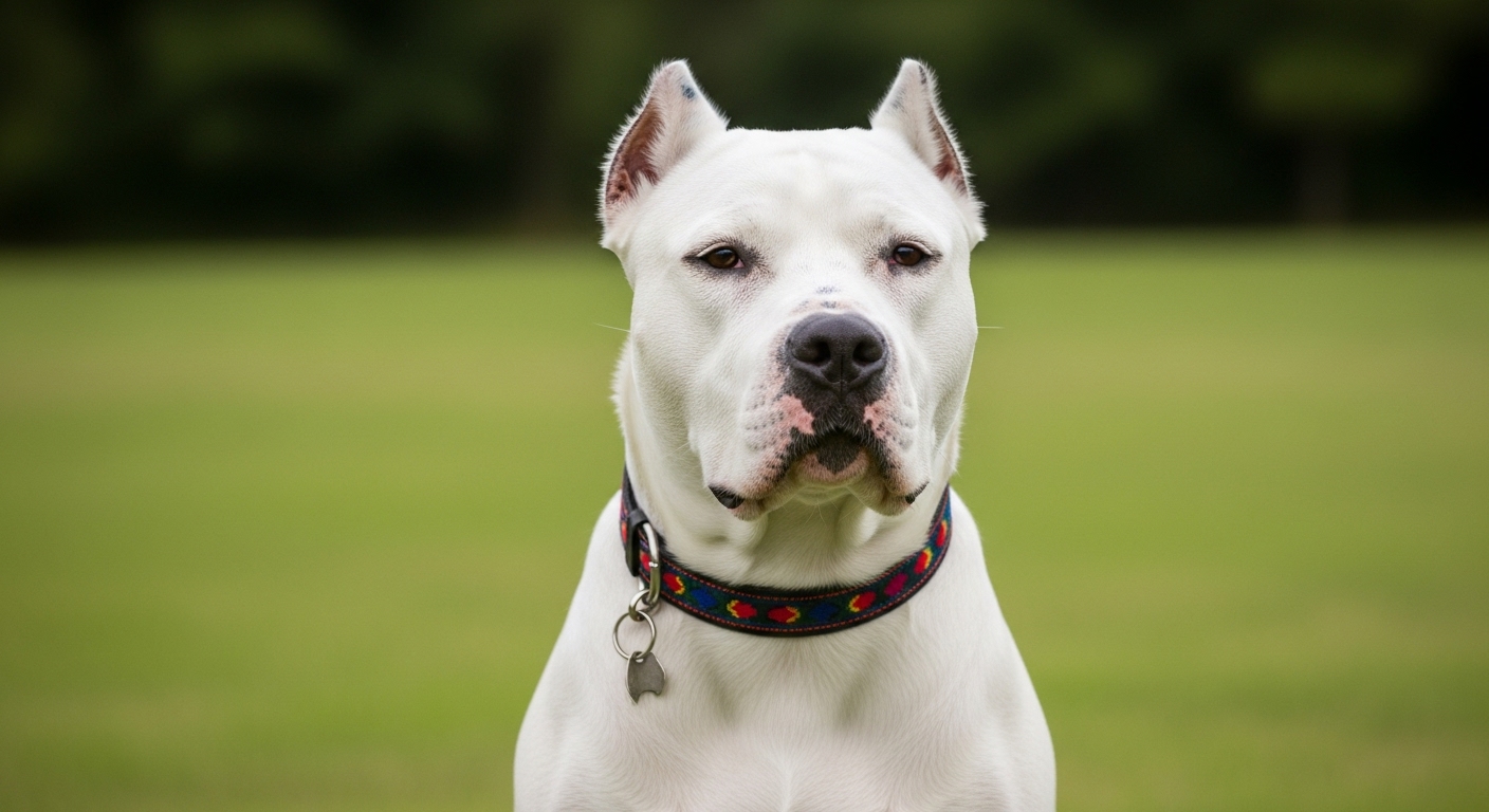 A white presa canario dog #2