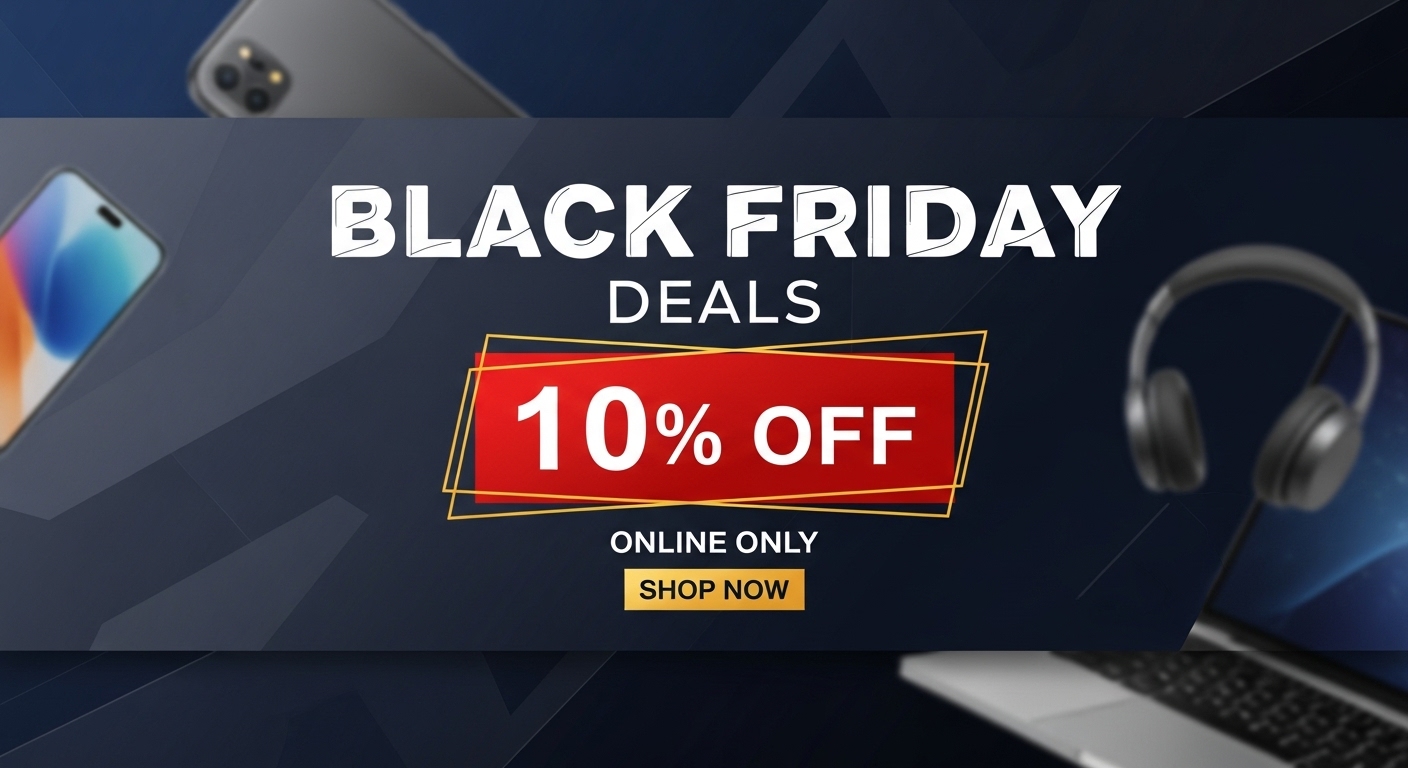 Black Friday deals banner with 10% off #2
