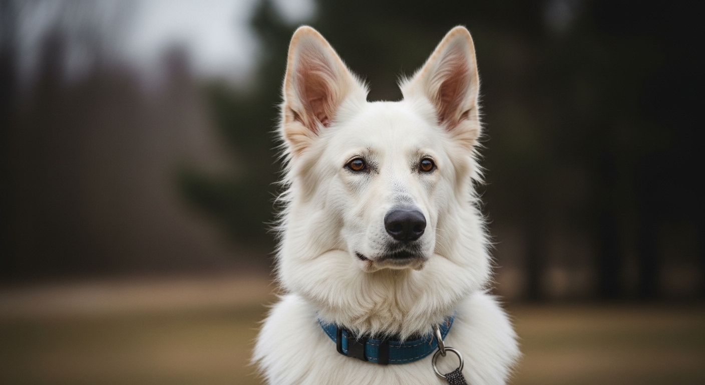 A white German Shepherd dog #4