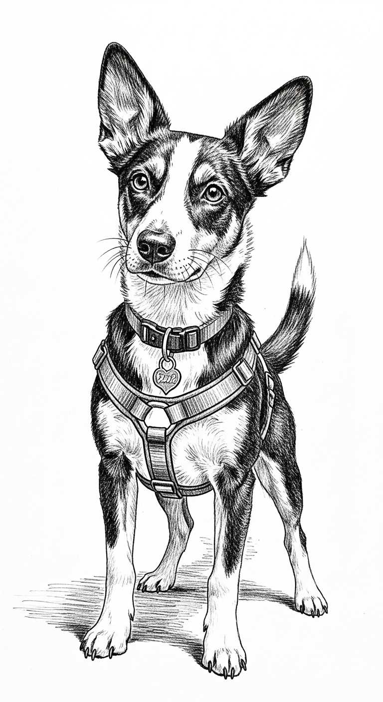 A drawing of a dog #2