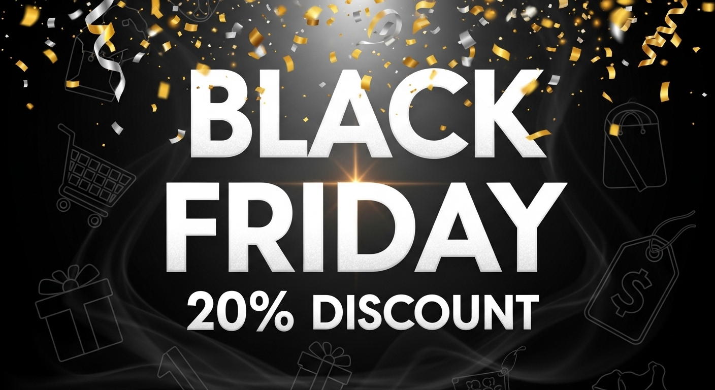 Black Friday 20% discount background #4