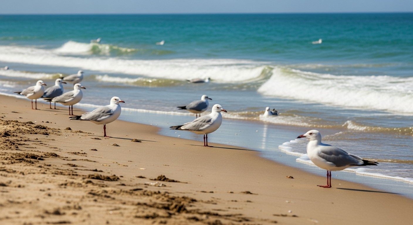 Seagulls at the beach #3