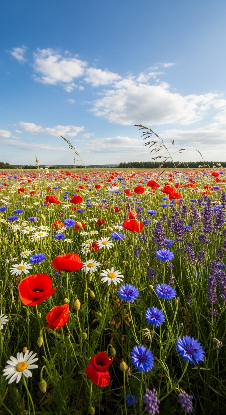 wild flowers on a field #3