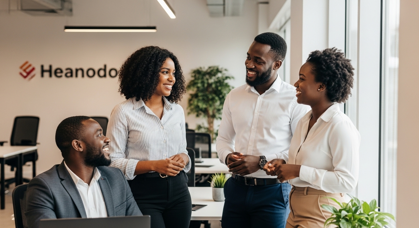 African business men and women in an office #2