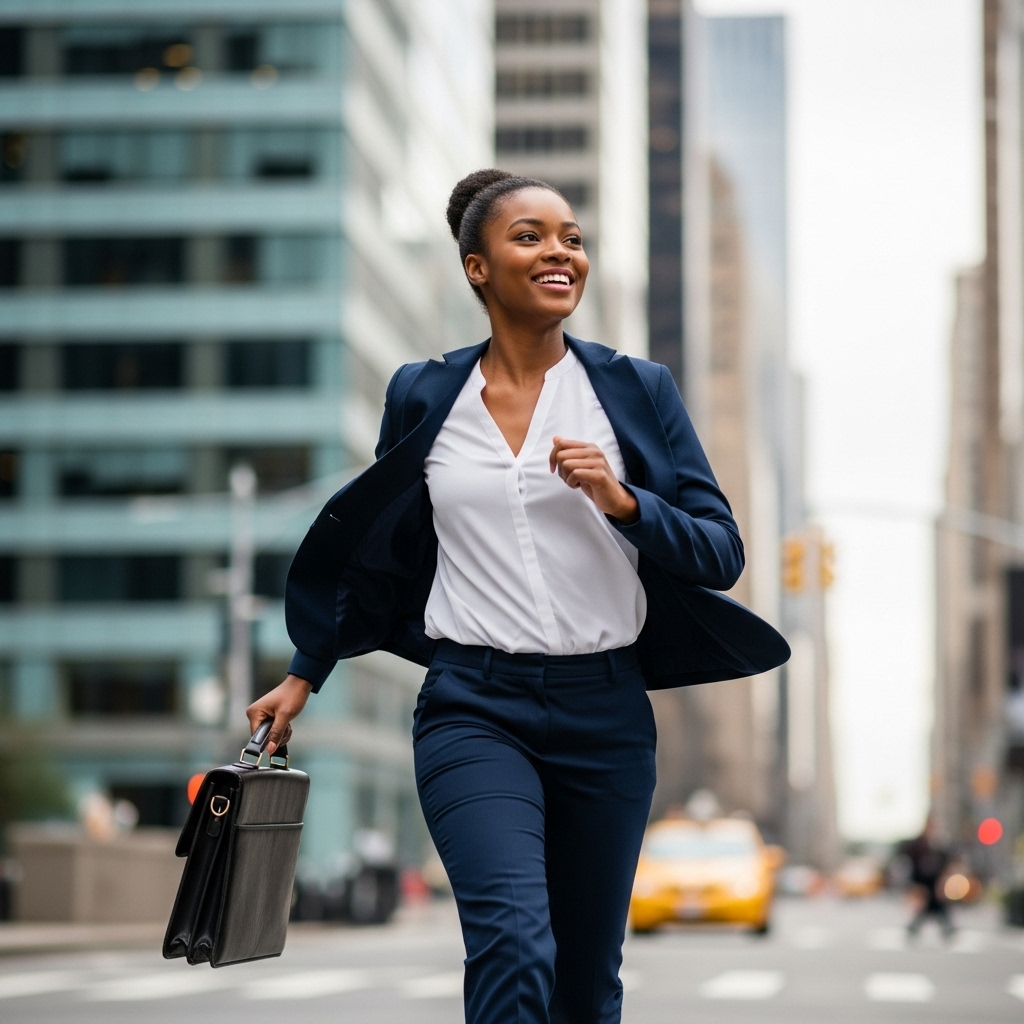 A business woman running #3