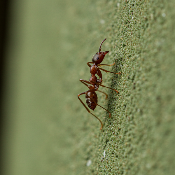 An ant on the wall