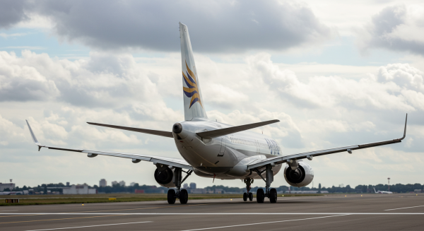 Back view of an airplane #4