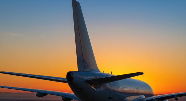 Back view of an airplane #3