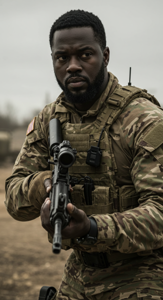 A black military man