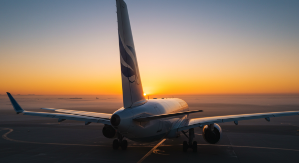 Back view of an airplane #2