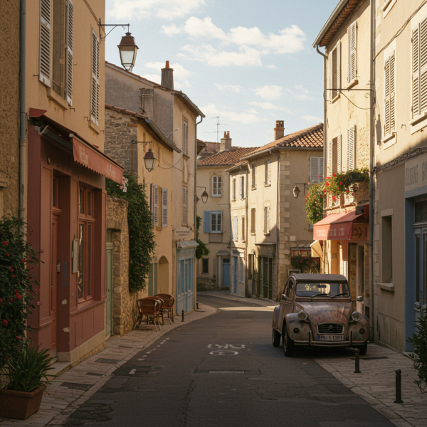 A quiet street in France