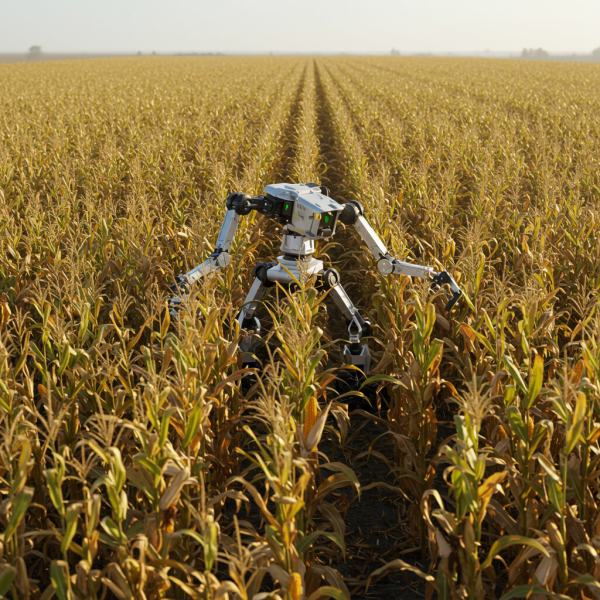 A robot working in a corn field #4