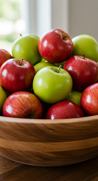 A bowl of apples