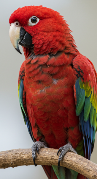 A red parrot