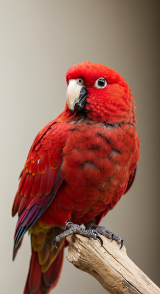 A red parrot