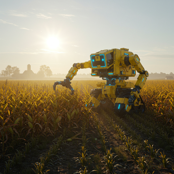 A robot working in a corn field #3