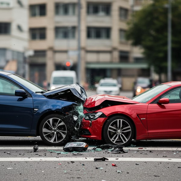 Two cars involved in an accident #2