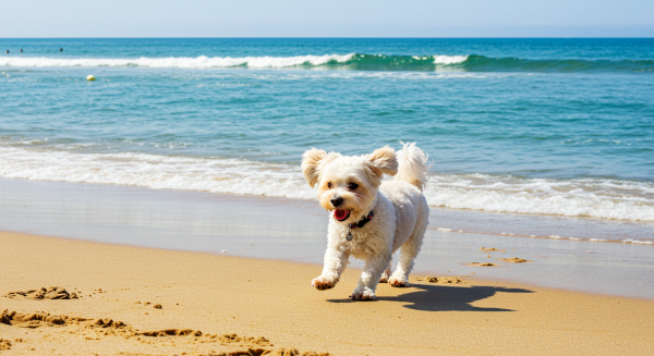 A dog on a beach #2