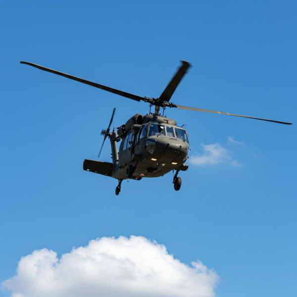 A black hawk helicopter