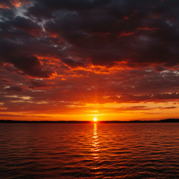 The sun setting #4