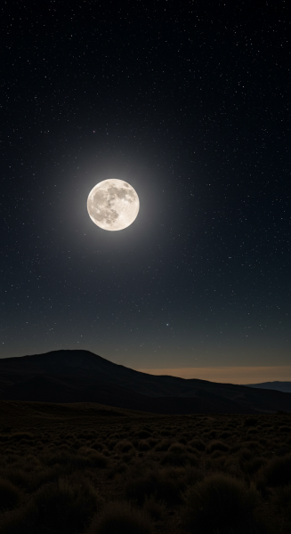 The moon shining bright #1