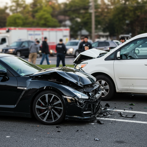 Two cars involved in an accident #3