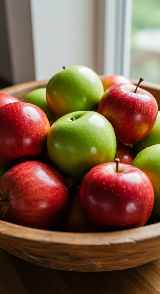 A bowl of apples