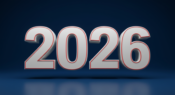 The number 2026 in 3D