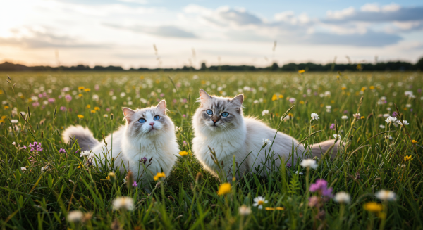 Black cats on a field #2