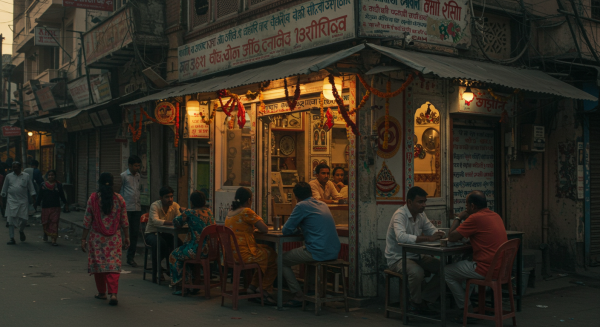 A street cafe in India #1