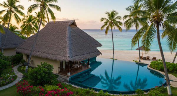 A tropical beach resort #4