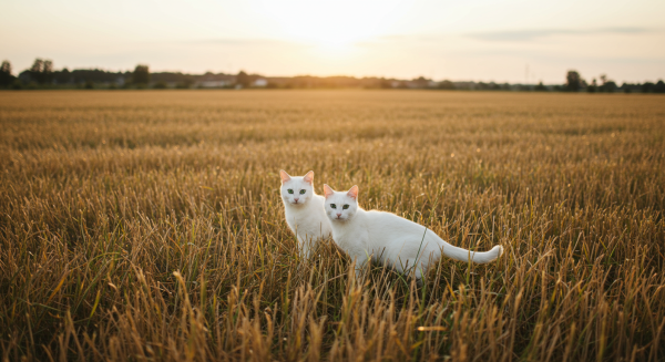Black cats on a field #3