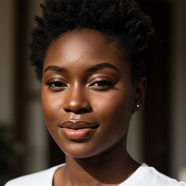 Close-up shot of a young black woman #3