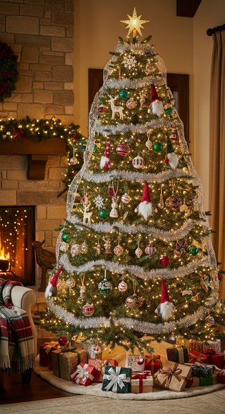Beautifully decorated Christmas tree #2