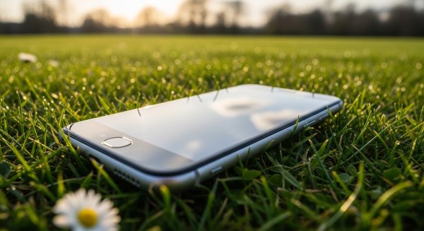 A mobile phone in a field #1