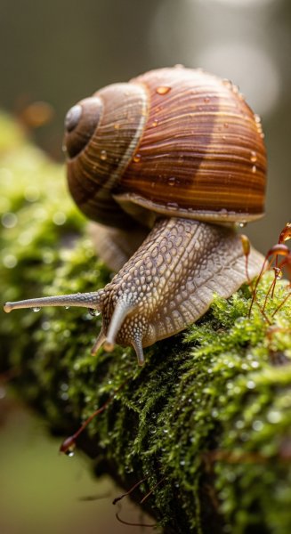 A close-up shot of a snail #2