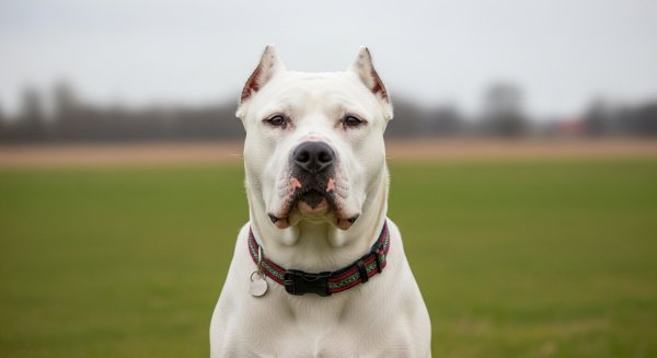 A white presa canario dog #1