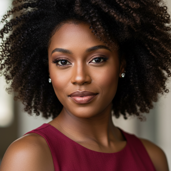 Close-up shot of a young black woman #2